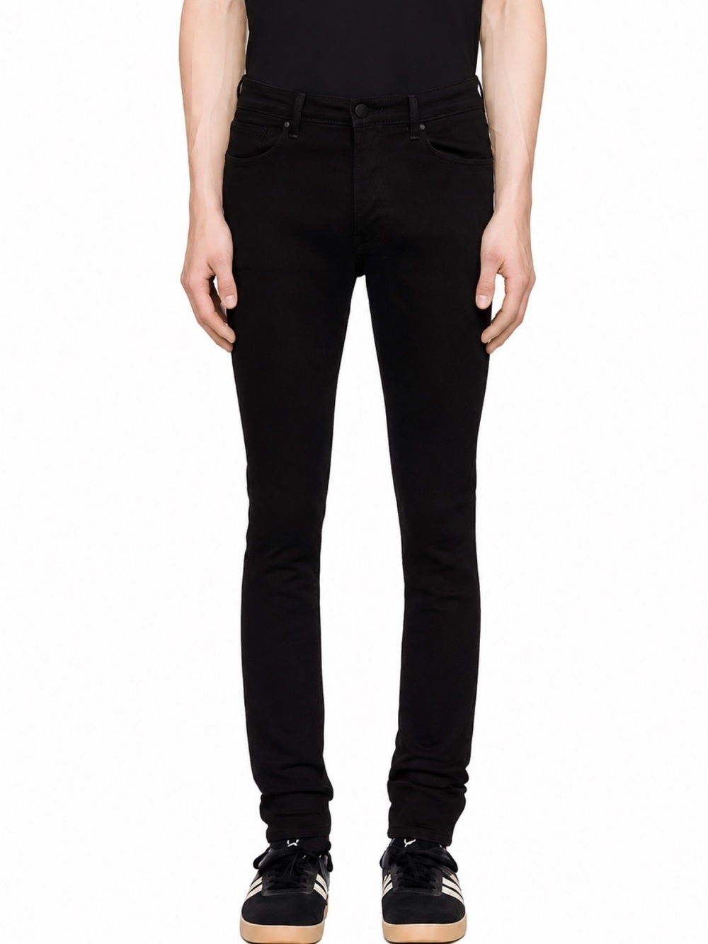 NWT! Ksubi Van Winkle Hunter Jeans Skinny Button Fly Stretch Black Denim Size 28